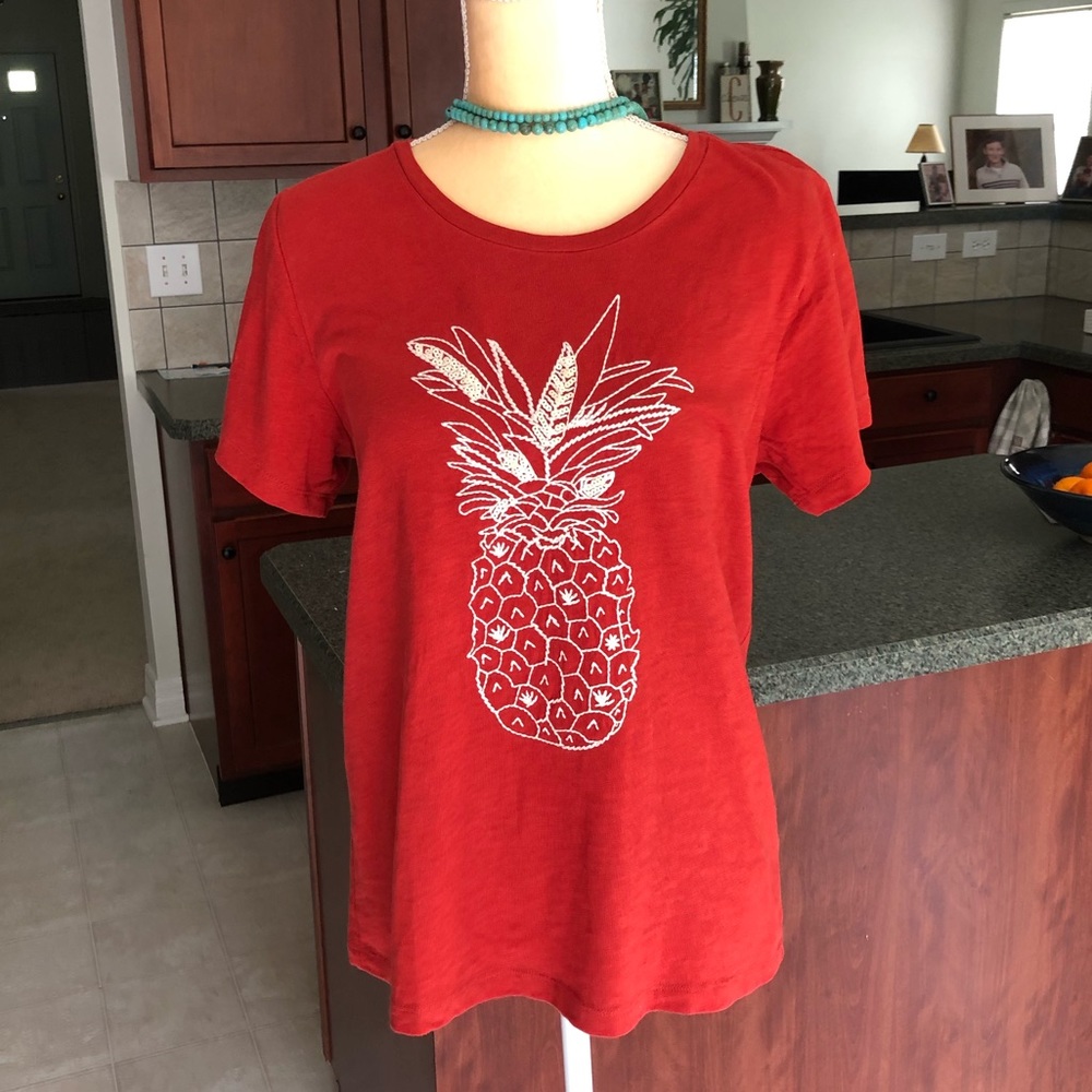 JCrew Factory Pineapple Tee - size L